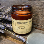 Aromatherapy Soy Wax Candle - Peace - Click Image to Close